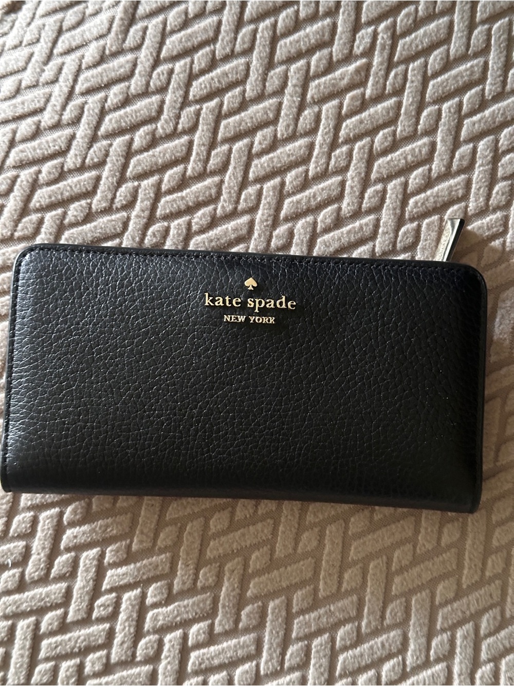 Kate space bifold calfskin leather wallet